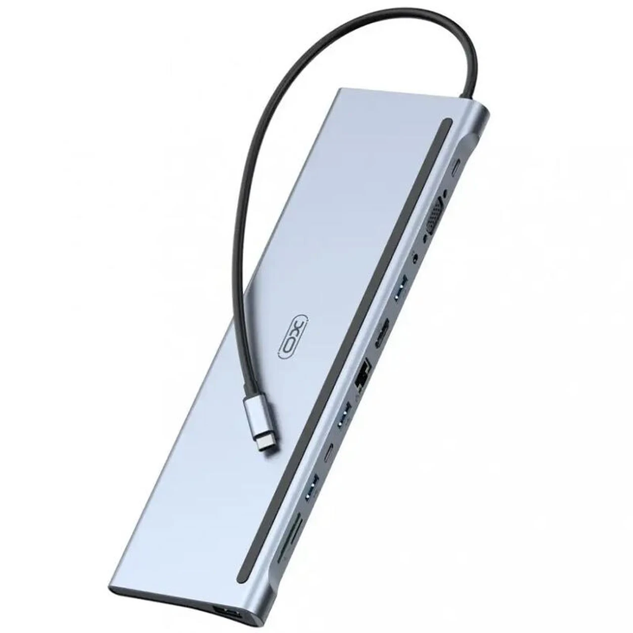 هاب 12 پورت XO Type-C مدل XO-HUB010 - نقره ای
